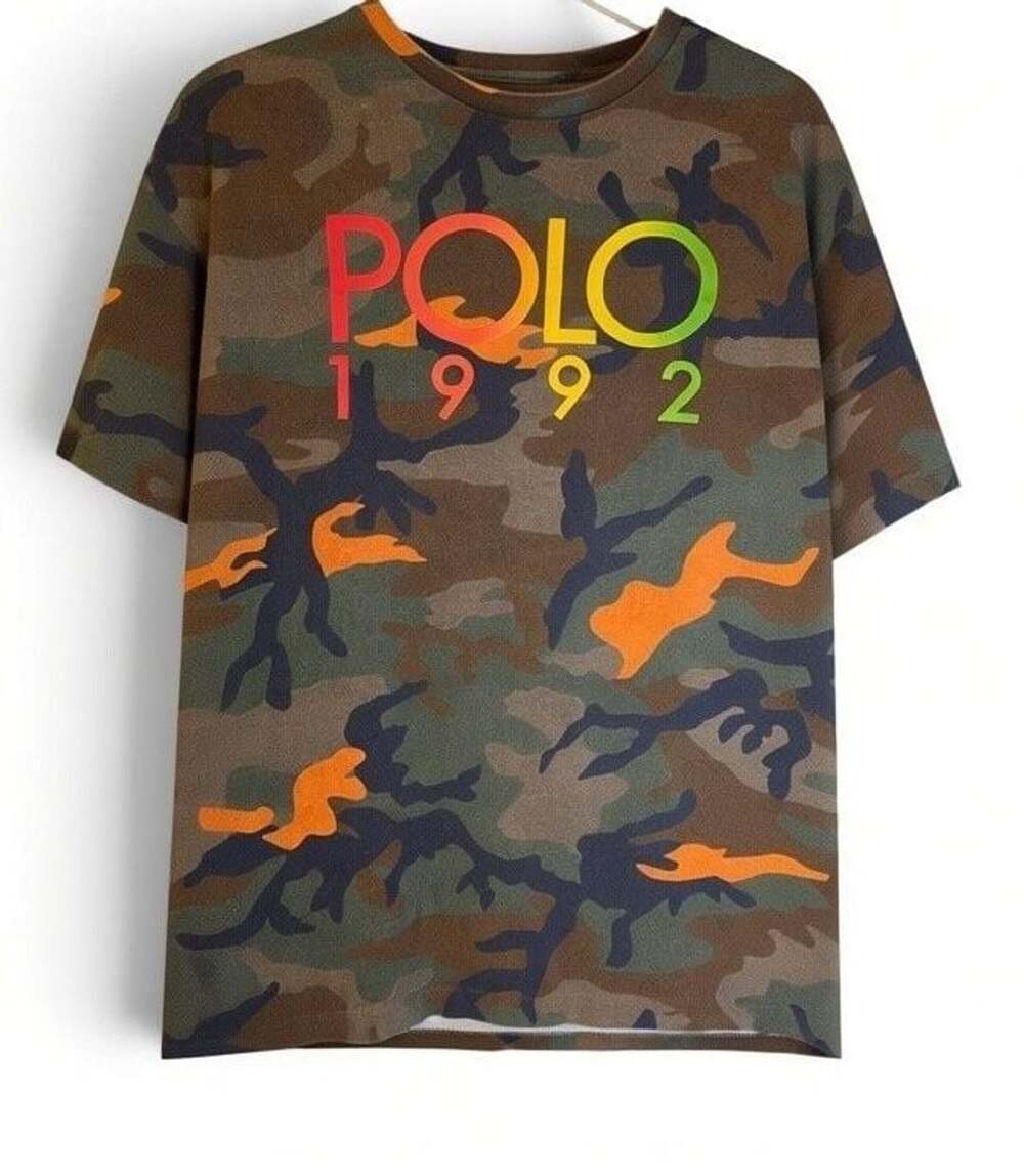 Polo Ralph Lauren Men's 1992 Rainbow Logo Camouflage Classic Fit T-Shirt